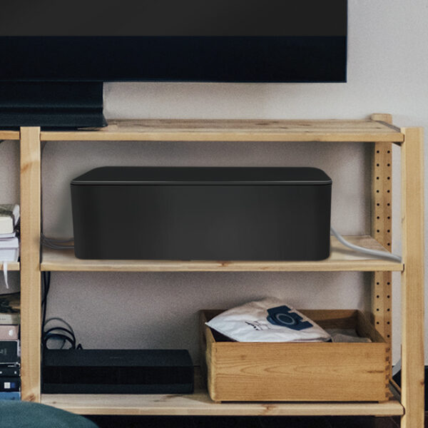 LogiLink Kabelbox-set, 3 maten, zwart