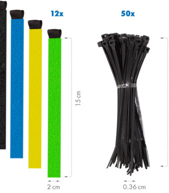 LogiLink Kabelorganisatieset 128-delig in box