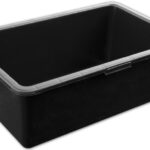 Bradas mortelkuip, PVC, 90 liter, zwart