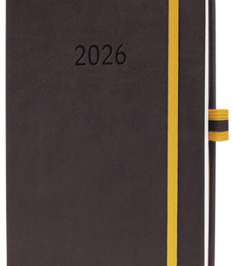 Sigel Agenda Linescape 2026, A5, donkergrijs