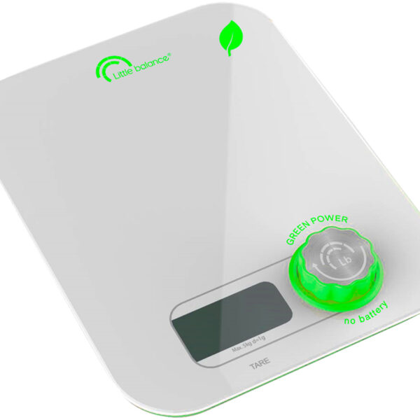 Little balance Kinetische keukenweegschaal Kinetic, wit/groen