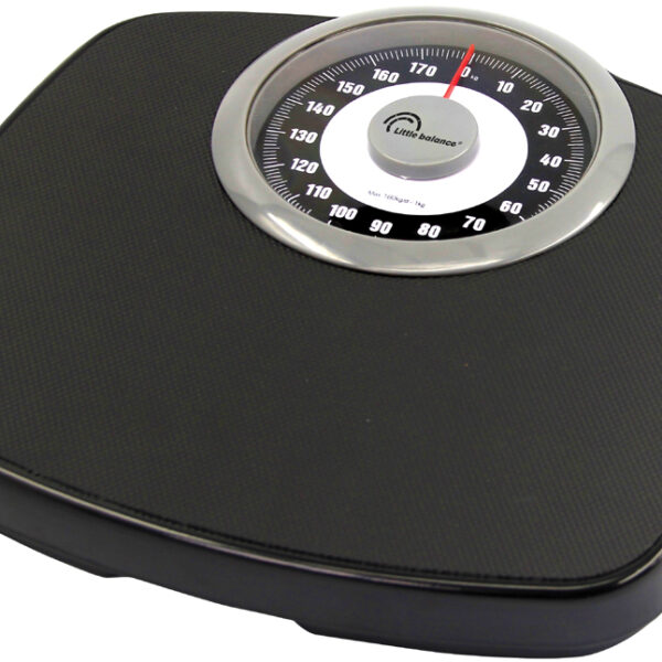 Little balance Comfort 180 analoge personenweegschaal, zwart