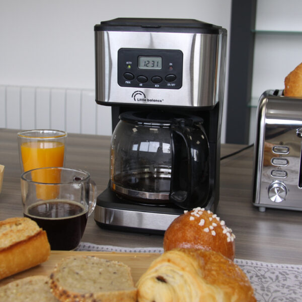 Little Balance Koffiezetapparaat Café Control, zilver/zwart