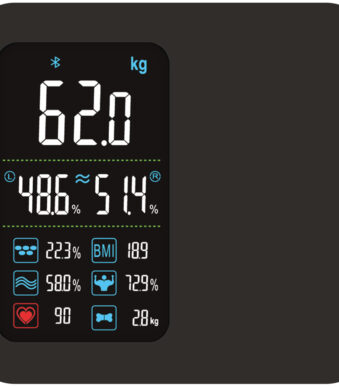 Little balance personenweegschaal Cardio X4 ITO met USB-C en Bluetooth