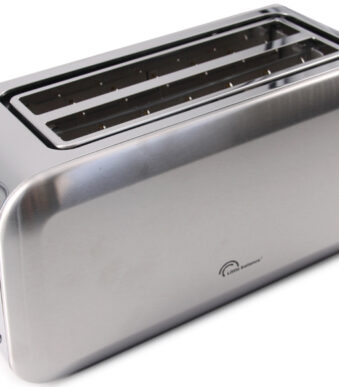 Little Balance 4-schijven broodrooster Dual Inox, roestvrij staal