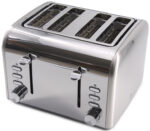 Little balance 4-schijven broodrooster Premium Inox, roestvrij staal