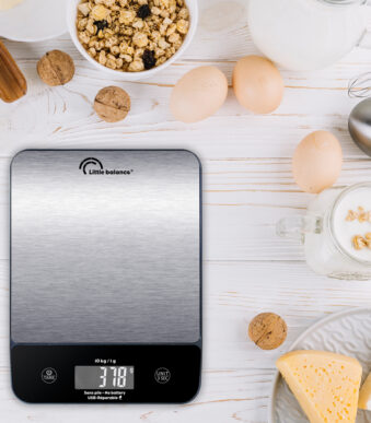 Little balance keukenweegschaal c-Happy Genius Inox, USB-C