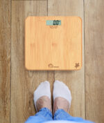 Little balance digitale personenweegschaal Turtle Bamboo met USB-C