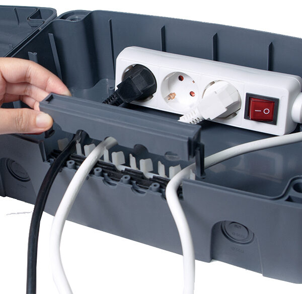 LogiLink Buitenelektronicabox, waterdicht, IP54, grijs