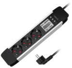 LogiLink Stekkerdoos met LCD-display, 3-voudig