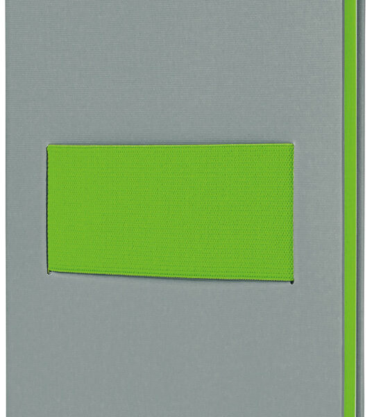 Sigel Notitieboek Linescape, A5, gelinieerd, grijs/neongroen