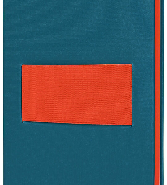 Sigel notitieboek Linescape, A5, gelinieerd, blauw/neon oranje