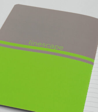 Sigel notitieboek Linescape, A5, geruit, grijs/neon oranje