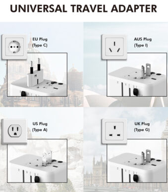 LogiLink universele reisadapter (EU/AUS/US/UK), 20 Watt