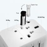 LogiLink universele reisadapter (EU/AUS/US/UK), 20 Watt