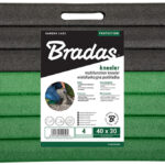 Bradas knielmat, 400 x 300 x 40 mm, zwart/groen
