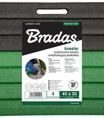 Bradas knielmat, 400 x 300 x 40 mm, zwart/groen
