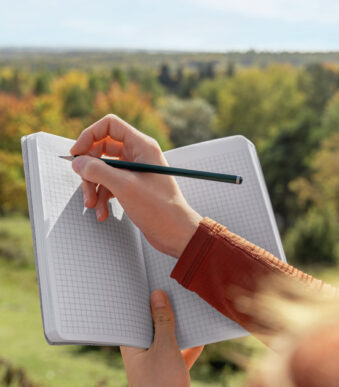 Sigel Re-Up notitieboek, A5, geruit, mosgroen