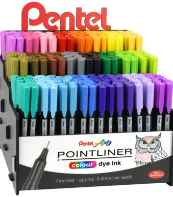 Pentel Fineliner POINTLINER kleurinkt, display
