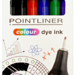 Pentel Fineliner POINTLINER met kleurinkt, set van 6