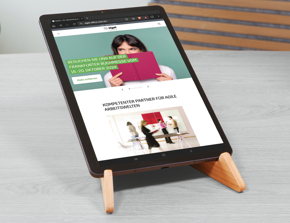 Sigel Notebook Standaard Eyestyle, van Bamboe Sigel Notebook Standaard Eyestyle, van Bamboe