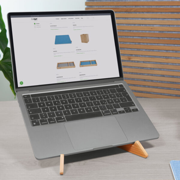 Sigel Notebook Standaard Eyestyle, van Bamboe