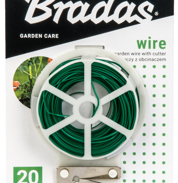 Bradas binddraad met draadsnijder, 30 m, groen