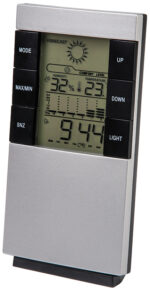 Bradas multifunctioneel weerstation, zilver/zwart