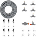 Bradas tuinnevelset WHITE LINE, 8 m