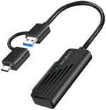 LogiLink USB 3.2 (Gen1) naar SATA-adapter, USB-A/USB-C aansluiting
