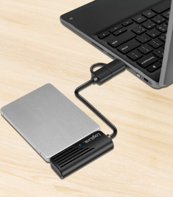 LogiLink USB 3.2 (Gen1) naar SATA-adapter, USB-A/USB-C aansluiting