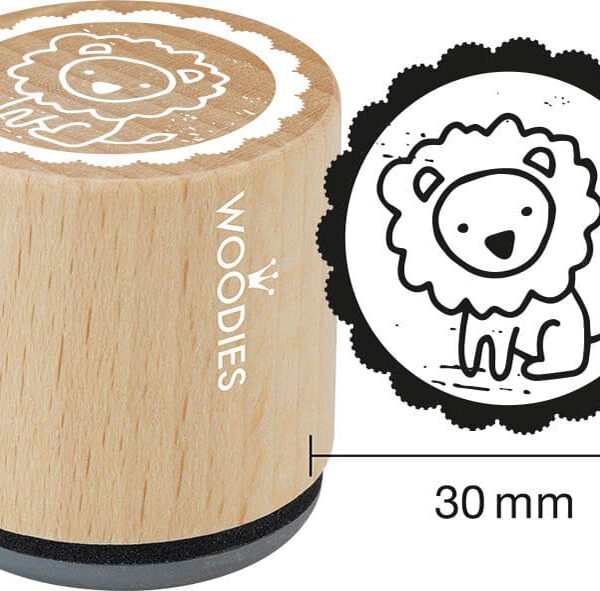 Stempelmotief Leeuw van hout