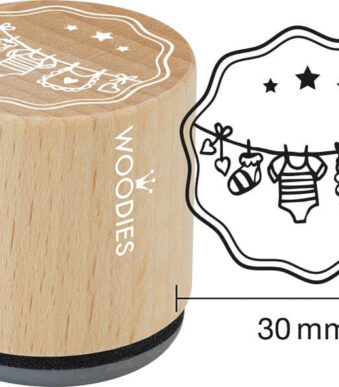 Motivatiestempel Woodies 'Wasknijpers'