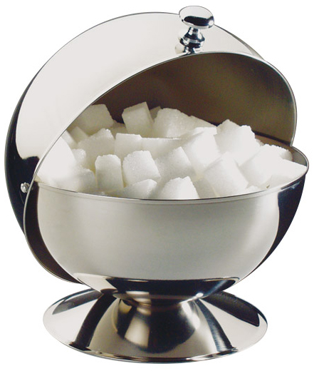 APS Suikerpot met roldeksel, roestvrij staal