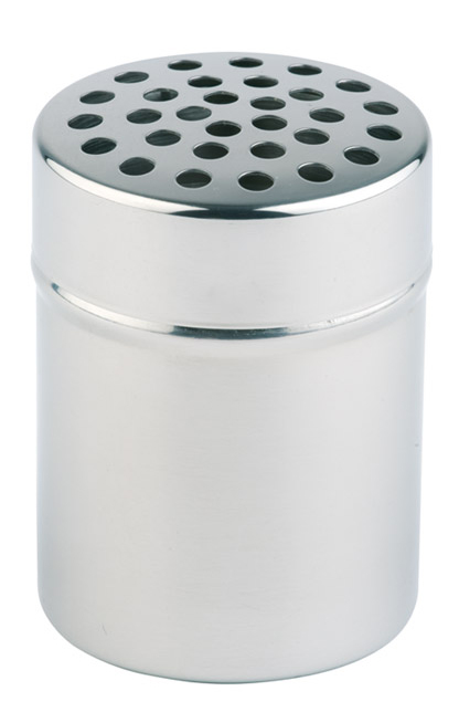 APS kaas- en kruidenstrooier met stofkap, zilver APS kaas- en kruidenstrooier met stofkap, zilver