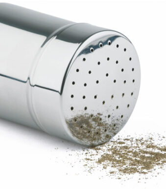 APS Strooier fijn, inclusief stofkap, zilver