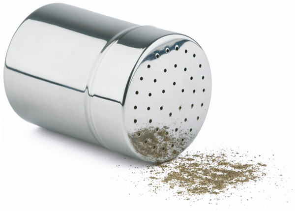 APS Strooier fijn, inclusief stofkap, zilver