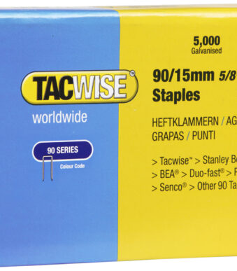 Tacwise nietjes 90/15 mm verzinkt, 5.000 stuks
