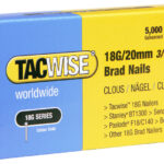 TACWISE spijkers 18G verzinkt 20mm, 5.000 stuks