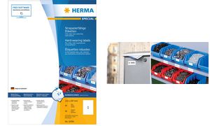 HERMA folie-etiketten SPECIAL, 24 x 24 mm, 25 vel A4, permanent, wit, mat HERMA folie-etiketten SPECIAL, 24 x 24 mm, 25 vel A4, permanent, wit, mat