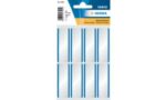 Herma Gekleurde etiketten Schrijfpapier no:1903 54x19mm wit/blauw 16 st.