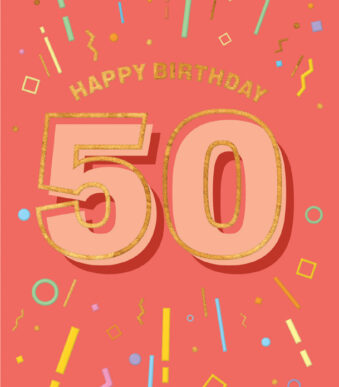 SUSY CARD Verjaardagskaart '50 Jaar