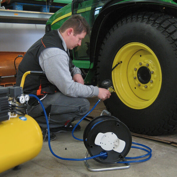 Brennenstuhl persluchtslangenhaspel 20 meter zwart/blauw