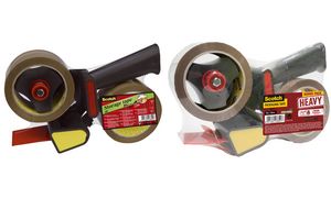 Handdispenser voor verpakkingstape, zwart.