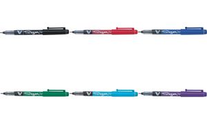 PILOT Fineliner V Sign Pen, blauw, 0,6mm