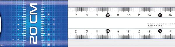 Maped lineaal plat 20 cm kunststof transparant