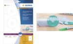 HERMA Mini CD/DVD-etiketten SPECIAL, diameter: 78 mm, 10 vel A4, permanent, wit
