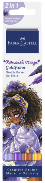 FABER-CASTELL Sketch marker GOLDFABER, set Romantic Manga 3