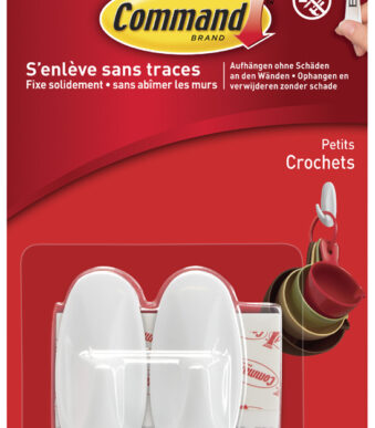 3M Command Designer haak, kunststof, maat S, wit