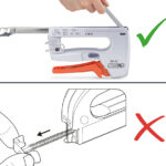 TACWISE Nietmachine Z4-140 4-in-1, aluminium behuizing, zilver/oranje
